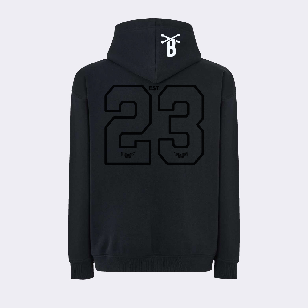 LB Black Ed. Oversize Hoodie Negro - Imagen 2