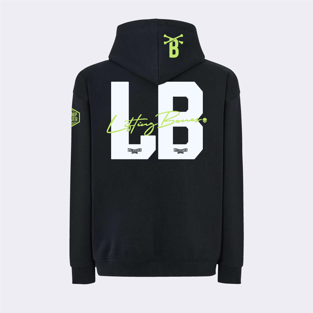 LB Iron Oversize Hoodie Negro - Imagen 2
