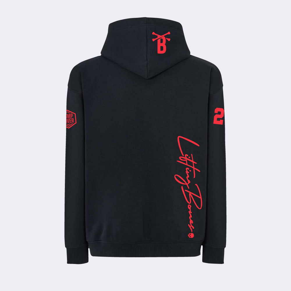 LB Lava Oversize Hoodie Negro - Imagen 2