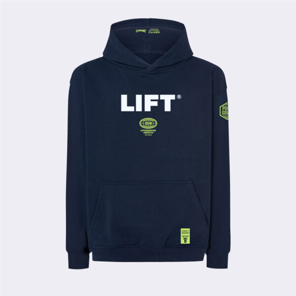 LB Iron Oversize Hoodie Marino