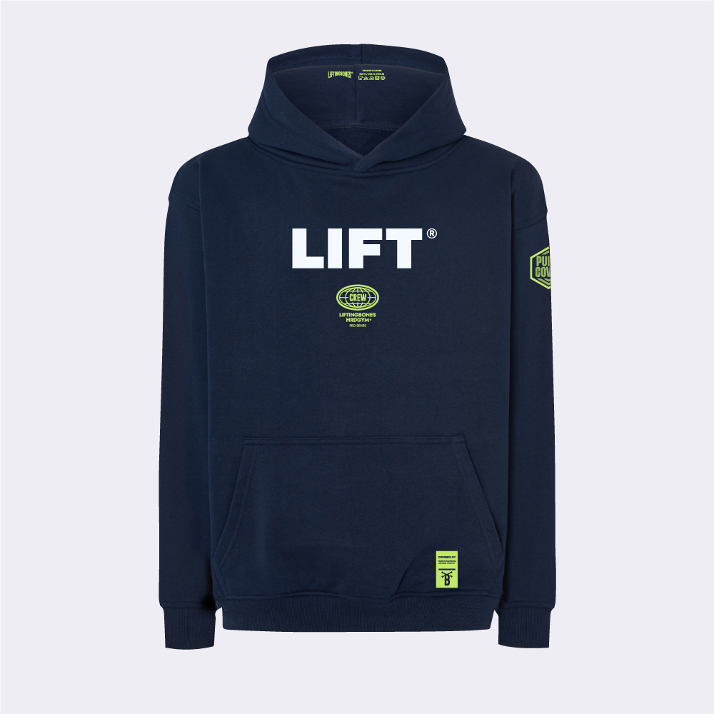 LB Iron Oversize Hoodie Marino