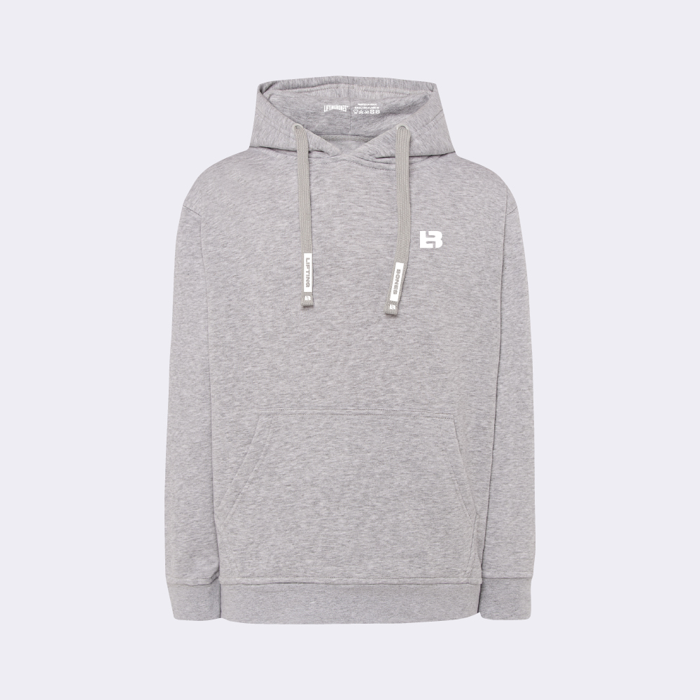 LB Logo Regular Hoodie Gris