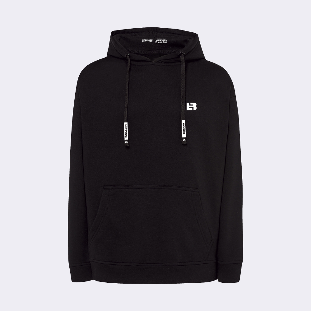 LB Logo Regular Hoodie Negro