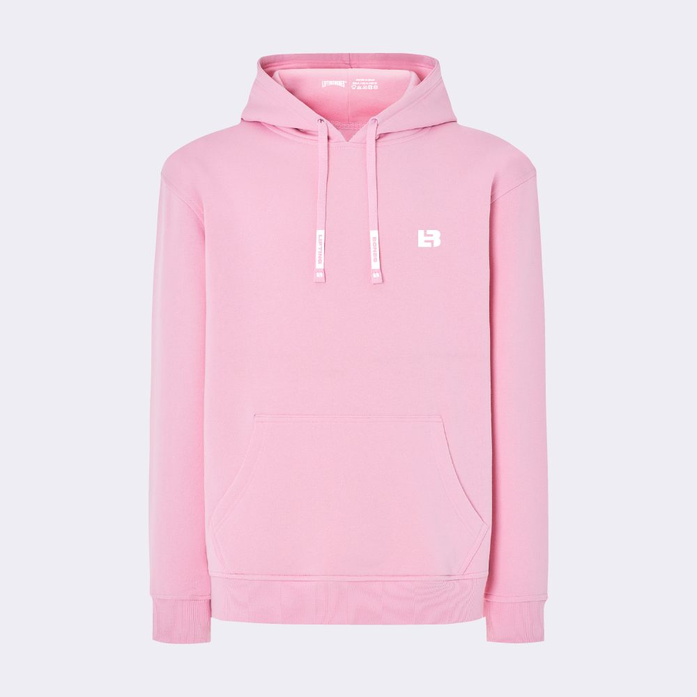 LB Logo Regular Hoodie Rosa