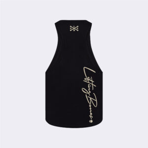 Camiseta sin mangas negra elegante