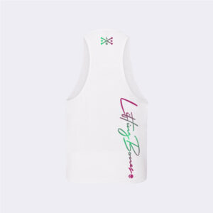 Camiseta sin mangas blanca elegante