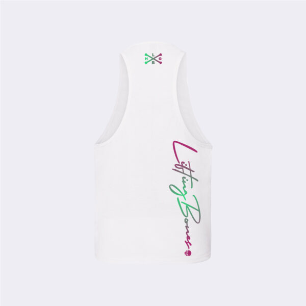 Camiseta sin mangas blanca elegante