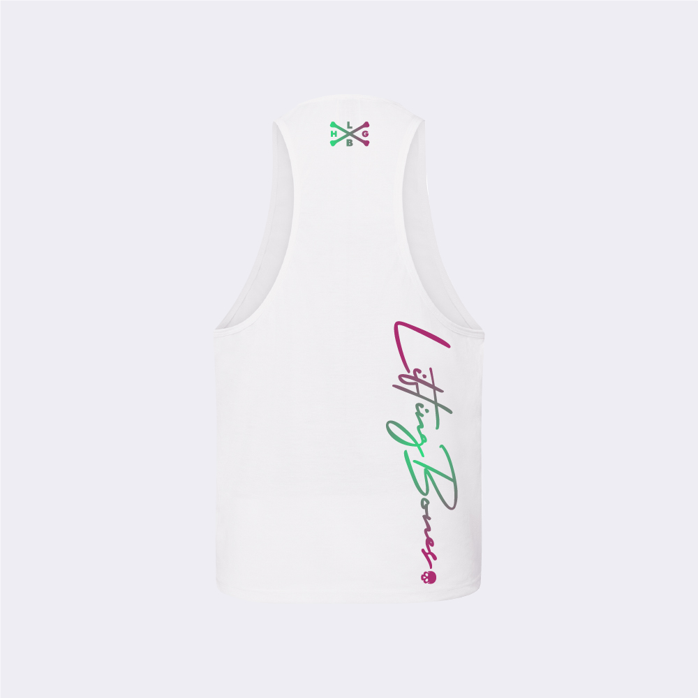 Camiseta sin mangas blanca elegante