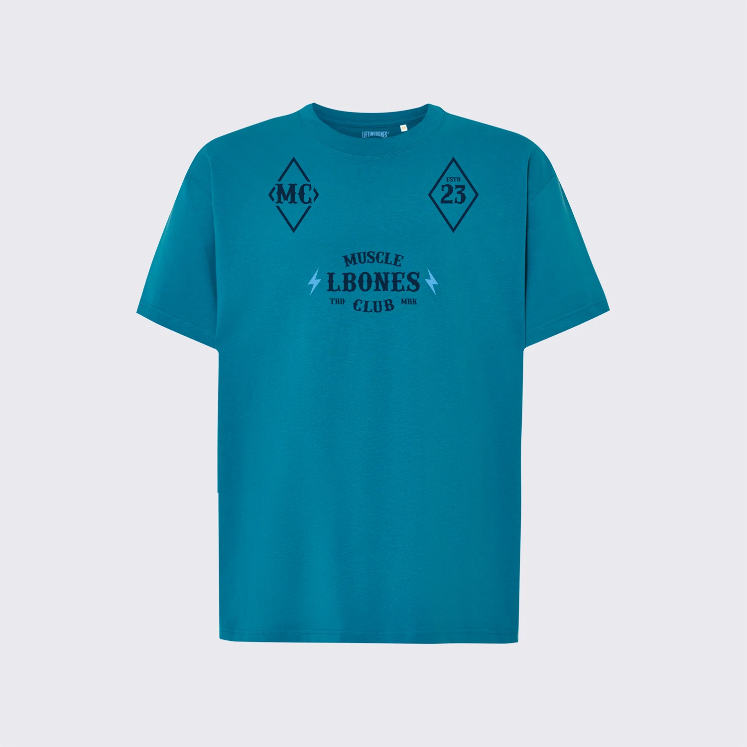 LB MuscleClub Camiseta Oversize Azul